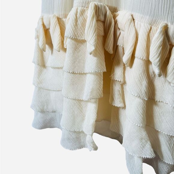 Juicy Couture Regal Silk Chiffon Babydoll Dress Size Small Y2K Crepe Mini - Picture 10 of 14